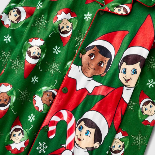 Pijama 2 Piezas Niños Niñas Elf On The Shelf Navidad Import