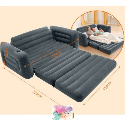 Sofá Cama Inflable 2 Plazas Intex 66552np