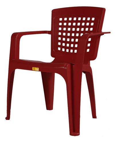 Cadeira Vaplast Bromelia Vinho