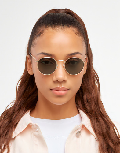 Lente De Sol Hawkers - Moma Midtown Unisex - Polarizadas Gold Green