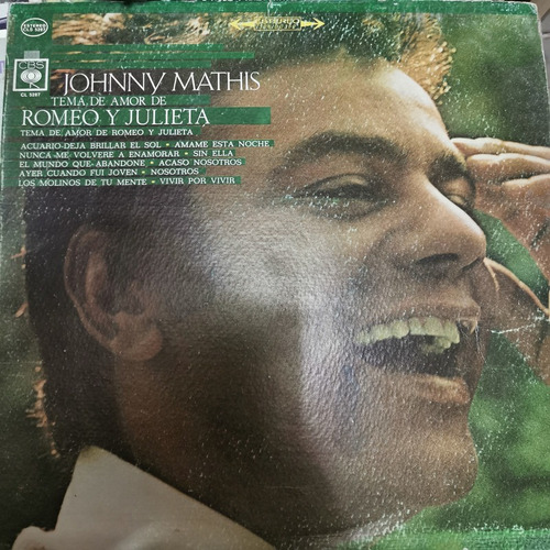 Disco Lp:johnny Mathis- Romeo Y Julieta