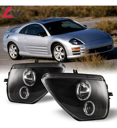 For 00-05 Mitsubishi Eclipse Projector Led Dual Halo Hea Yyr