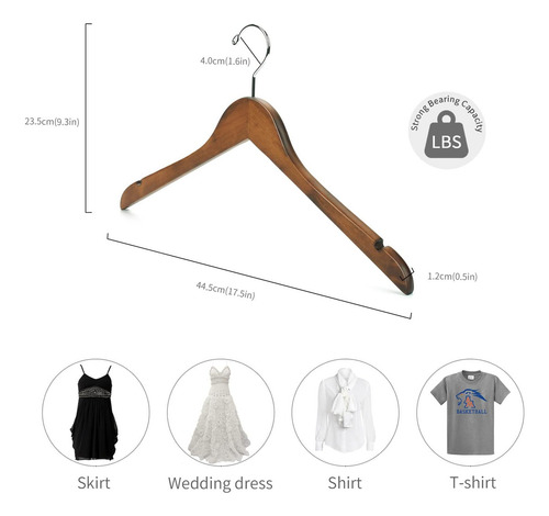 Perchas Para Ropa Y Madera Maciza De Gugertree De Nature Smi