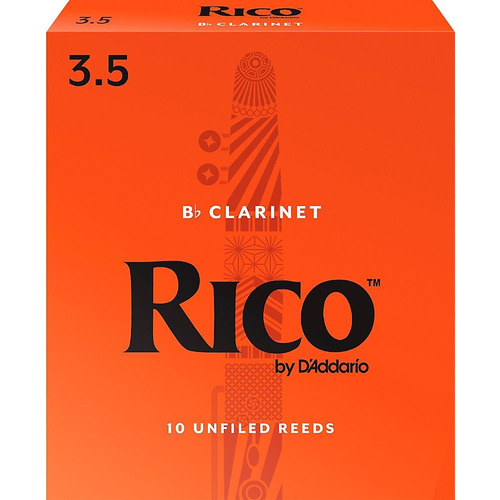 Rico Clarinete Bb Cañas Caja De 10 De Fuerza 3.5