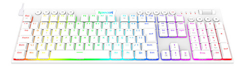 Teclado Horus Rgb Switch Brown Redragon K619w-rgb Branco Branco Abnt2