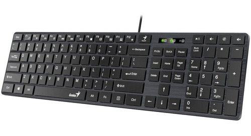 Teclado Genius Slimstar 126 Multimedia Usb Ultra Delgado