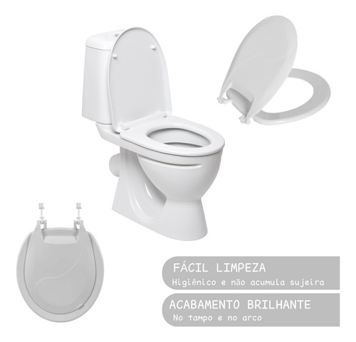 Assento Sanitario Astra Plastico Tpj Branco