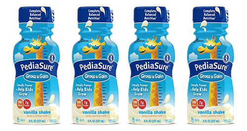 Pediasure Grow & Gain Nutrition Shake For Kids, Vanilla, 8 F