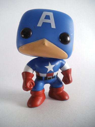 Capitan America Bobble Head Funko Pop Con Detalles