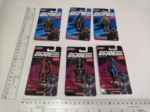 Gi Joe Snake Eyes Duke Cobra Destro 6 Figuras Plastico (Usado)