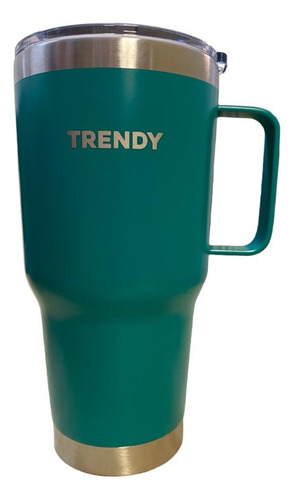 Vaso Térmico Trendy Acero Inoxidable Multicolor 900ml Color Verde Liso