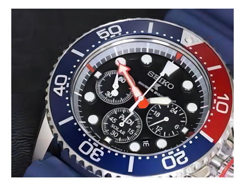 Relógio De Pulso Seiko Padi Prospex Divers Solar Ssc785p1