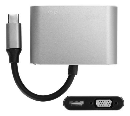 Adaptador Tipo C Hub A Vga Hdmi Dvi Displayport/3.1 Ethernet