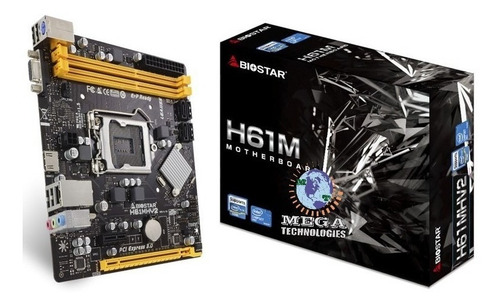 Mainboard Biostar H61mhv2 Intel H61 Lga 1155 Ddr3 Nuevas