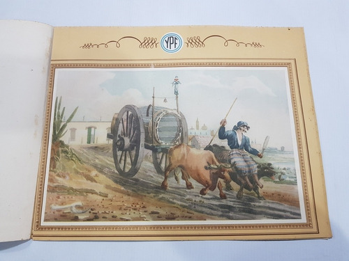 Imagen 2 de 5 de Ypf Antiguas Láminas Desmontables Almanaque 1940 Mag 58622