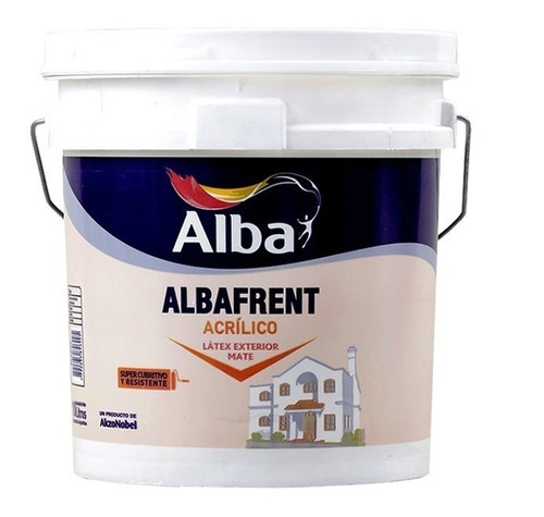 Albafrent Acrilico Pintura Latex Exterior Alba X 4 Lts