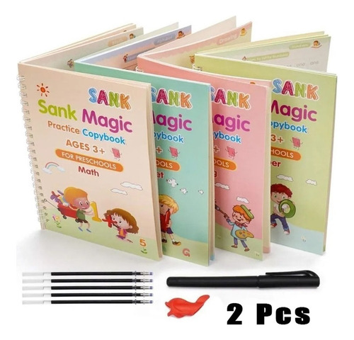 Conjunto De Cuadernos De Caligrafía Para Niños 2pcs