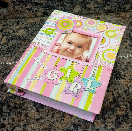 Album De Fotos Rosa Para Bebe Niña Con Foto En La Portada
