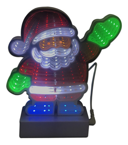 Figura Luminosa Arbol Gorro Papa Noel Navidad Pettish Online