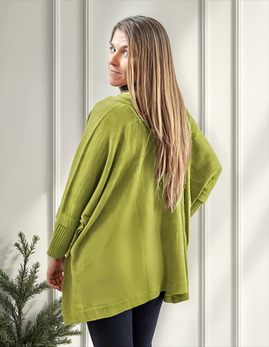 Saco Cardigan Oversize Con Manguines Tejidos En Punto Morley