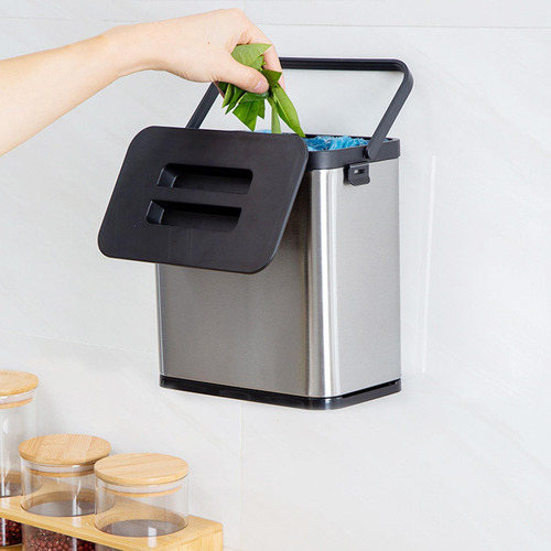 Cubo De Basura Colgante De 4l Sobre De Basura Montado En El