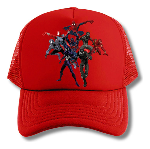 Gorra Spiderman Multiverso Series Geeks Red Truckers 