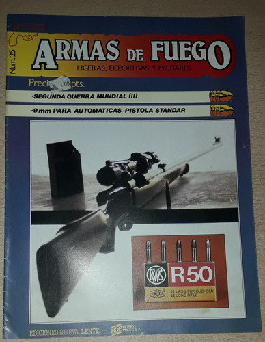 Revista Armas De Fuego N°25 Agosto De 1985
