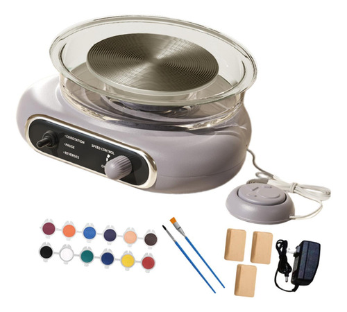 Mini Kit De Torno De Alfarería Con Máquina Para Gris