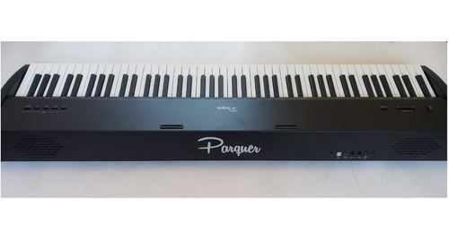 Imagen 2 de 10 de Piano Eléctrico Parquer P9wo Negro 88 Teclas Martillo
