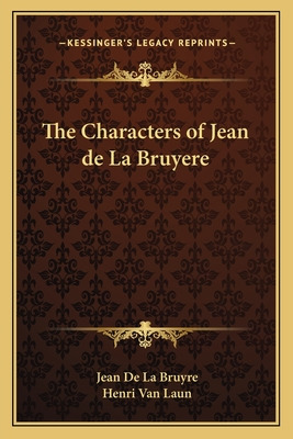 Libro The Characters Of Jean De La Bruyere - La Bruyaere,...