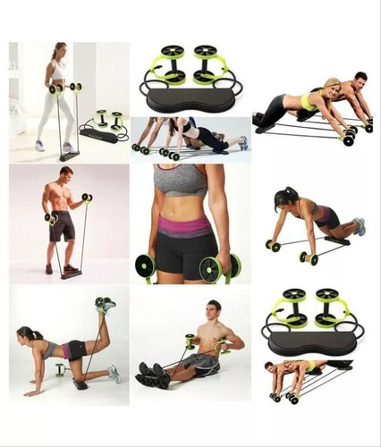 Rueda Ejercicio Banda Elástica Abdominales Revoflex Xtreme