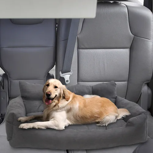 S+ Asiento De Coche For Perros: Ajustable, Cómodo, Seguro,
