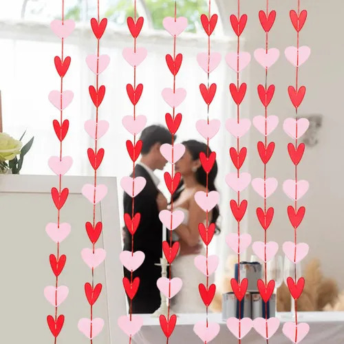 2 Decoraciones Para El Día De San Valentín, Guirnalda