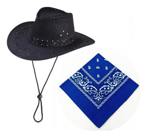 Sombreros Vaquero Para Adultos + Pañoleta Vaquero Disfraz