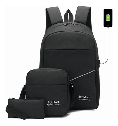 1 Mochila Multifuncional Antirrobo Con Cargador Usb, 3