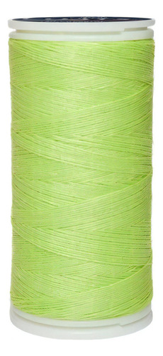 Caja 12 Pzas Hilo Coats Poliéster Liso 3 Cabos Fibra Corta Color T6980-1098 Verde Pistache