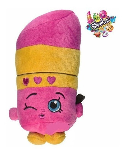 Peluche Shopkins - Lippy Lips Rosa - Art. 24100