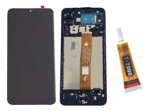 Tela Frontal Display Compativel Com A12 A125 Com Aro + Cola