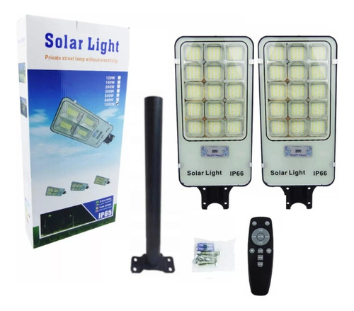 X2 Foco Solar Foco Solar 800w Potente Luz Led Exterior/sopor