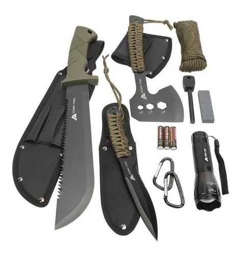 Kit 12 Paq Herramienta Machete Acampar Ozark Trail Camping