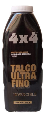 Talco Ultra Fino 4x4 Invencible Ideal Para Barberia 255 Gr 