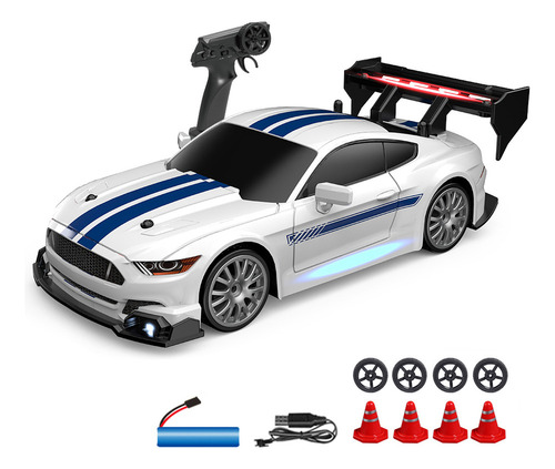 Coche A Control Remoto 4wd Drift Con Luces/ruedas De Control