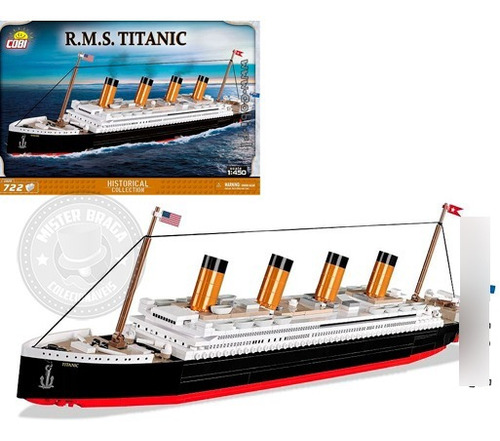 Blocos De Montar Navio R.m.s Titanic Cobi 722 Pçs