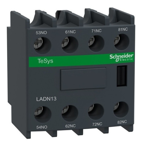 Contacto Aux  Frontal  Contactor Schneider 1na+3nc Ladn13