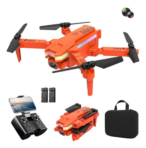 1 Drone Profesional Doble Camara 4k Con Luces Led + 2