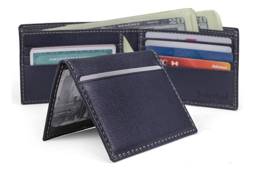 Passcase Masculino Timberland De Couro Genuíno Security Rfid