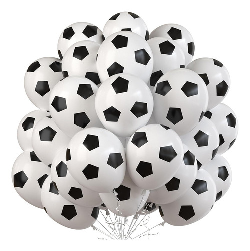 Bombas Globos R12 Estampado Futbol Balon X50 Unidades