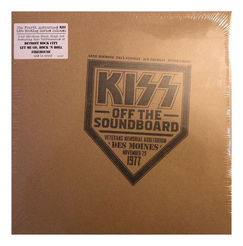 Kiss Off The Soundboard Live In Des Moines 1977 Vinilo 2lp