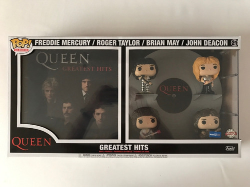 Funko Pop Album 21 Queen Greatest Hits 4 Figuras Walmart Exc (Usado)