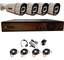 Comprar Kit 4 Camara Seguridad 5mp Color Noche Audio Matko Seguridad Color Blanco\u002Fnegro